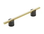 Amerock Transcendent 5-1/16 Inch Bar Cabinet Pull Black & Gold BP7414128MBMG. Fixed Price $15.55.