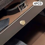 Gold Cabinet Knob, Shiny Square Furniture Handles W/4* Screws Hot. Fixed Price $14.38.