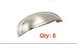 8 Amerock BP36640G10 Ashby & 4-INCH Satin Nickel Cup Cabinet Pull. Fixed Price $48.98.