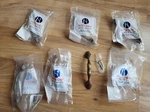 Set Of 7 Hickory Hardware Cabinet Pull Handle P343-SBZ. Fixed Price $28.49.