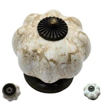 Ceramic Pumpkin Cabinet Knobs 10 Pcs Antique Brass Brown Solid Core Drawer. Fixed Price $55.99.
