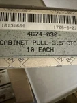 Baldwin Classic Wire Pull 3.5" Ctc Polished Brass 4674-030 622O. Fixed Price $5.00.