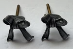 Set Of 2 Bow Themed Cabinet Knobs / Drawer Pulls, Pewter. Fixed Price $14.99.