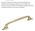 Amerock BP55323CZ Pulls Cabinet Hardware Champagne Bronze. Fixed Price $31.49.