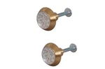 2NATIONAL Lock Co Medalist R696-6CW Drawer Pull Knob, Genuine 24 Kt. Gold Plated. Fixed Price $13.99.