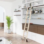 Meadow Lane 92 In Top Hook Library Ladder Kit With 12 Ft. Of Rail. Fixed Price $1029.00.