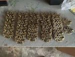 Antique Lot Of 31 Ornate Chippendale Style Brass Cabinet Drawer Pulls. Fixed Price $40.00.