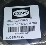 Cosmas 50203ORB-SL Oil Rubbed Bronze 2-1/2" Desk Grommet Cover Holes. Fixed Price $7.99.
