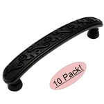 *10 Pack* Cosmas Cabinet Hardware Flat Black Floral Pulls - #4298FB. Fixed Price $24.15.