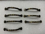 Kbc Hardware Brass Twisted Cabinet Drawer Pull, 3" Center, Style Mcm (97. Fixed Price $25.00.