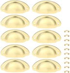Yetaha Gold Drawer Pulls, 10PCS Cup Cabinet Handles Retro Shell. Fixed Price $12.63.