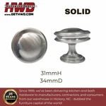 Knob Pull Round Kitchen Bathroom Cabinet Hardware Brushed Nickel Hwd Classic. Fixed Price $5.99.