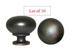 10 Oil Rubbed Bronze Round Kitchen Cabinet Drawer 1/4" Knobs Pull 802.32. Fixed Price $11.90.