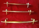 Three (3) Mid-century Modern Long Drawer Handle Pulls 7.5" Keeler Brass Co. Kbc. Fixed Price $75.00.
