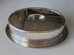 Davis Island Country Club Antique L. Barth & Son Nickel Silver Covered Platter. Fixed Price $195.00.