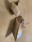Anthropologie Metal Geometric Drawer Knobs Pulls Set 2 New Silver Distressed. Fixed Price $26.00.