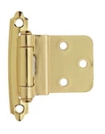 QTY8 Pair Amerock Polished Brass Self-closing 3/8" Inset Cabinet Hinges BP3428-3. Fixed Price $16.97.