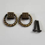 Set Of 2 Brainerd Antique Brass Pull 9981 Plated Knocker Style. Fixed Price $11.98.