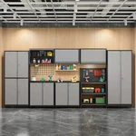 Garage Storage Cabinet System 8 Pcs Workshop Set With Steel Shelving. Fixed Price $915.99.
