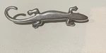 Bauerware Lizard Alum Handle Drawer Pulls Cabinet Knob Right Facing 6 3/4". Fixed Price $10.00.