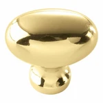 L.g. Sourcing Polished Brass 1.38 Inch Contemporary Oval Cabinet Knob. Fixed Price $7.75.