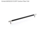 Carbon Fiber Cabinet Pull Black 12 C-c Emtek 86383US15. Fixed Price $49.99.