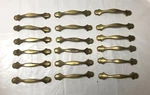 Antique Drawer Pull Handles, Lot Of 18, Brass 5" X 1". Fixed Price $25.00.