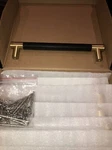 9 Pack Bar Cabinet Handle Knob Pull Brushed Satin Gold/brass Finish. Githtra New. Fixed Price $15.00.