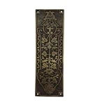 Decorative Brass Push Plate 9.9 Inch "nezib" Antique Matching Wood Screws. Fixed Price $39.95.
