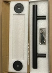 Miseno MBD5831BLAC 12" Long (7 To Center) Barn Door Rod Pull, Black. Fixed Price $29.99.