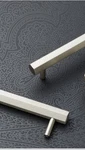 Rejuvenation Shower Door Pull Satin Nickel 6" Canfield Set C0712. Fixed Price $195.00.