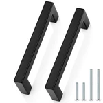Probrico Cabinet Handles Stainless Steel Kitchen Drawer 4" Hole Center, Black. Fixed Price $15.05.