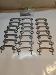(21) Amerock C-9337-1 Satin Nickel Swirl'z Spiral Rams Horn Cabinet Drawer Pulls. Fixed Price $44.99.