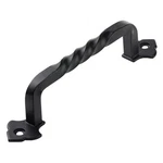 Lizavo TP-128BLK 6" Rustic Matte Black Cabinet Pulls Twist Kitchen Handl. Fixed Price $95.61.