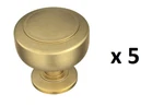 *lot Of 5* Liberty Floating 1-3/16 In. (30 Mm) Modern Gold Round Cabinet Knob. Fixed Price $19.99.
