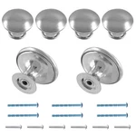 Cionyce 6 Pcs Silver Round Dresser Handle Knobs 1.18" Diameter Kitchen Cabine.... Fixed Price $10.14.