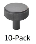 *10-PACK* Gliderite 1-1/2 In. Oil Rubbed Bronze Solid Round Knurled Knob. Fixed Price $27.99.