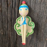 Antique Hubley Cast Iron Flapper Girl Art Deco Door Knocker Ann Fish Charleston. Fixed Price $224.99.