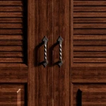 Twisted Black Wrought Iron Cabinet Drawer Pull Cupboard Door Handle Renovators. Fixed Price $20.99.