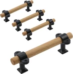 Tulead Wood Cabinet Handles (adjustable) 3.78, 4PCS, Black Base. Fixed Price $31.70.