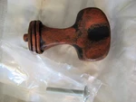 Vintage Anne At Home Cabinet Pull Hammerhein Lg Iron Red Nip. Fixed Price $15.00.