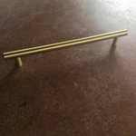 Jeffrey Alexander Key West Hardware, Brushed Gold Kitchen Pulls 12 Pack. Fixed Price $145.00.