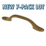 7-PACK Lot Vintage Amerock BP76280-R1 Antique Brass Dresser Drawer Pull Handle. Fixed Price $27.74.