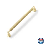 Jiasenbao 5 Pack Gold Cabinet Pulls 7-9/16" Hole Center Knurled Brass Drawer. Fixed Price $82.14.