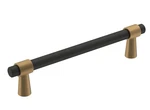 Amerock Mergence Drawer Pull, 5-1/16 In., Matte Black/champagne Bronze. Fixed Price $15.40.
