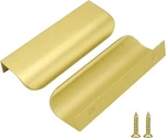 Goldenwarm Edge Finger Pull 4" Cabinet Handles Hole Center: 76MM (3-IN) 2PK. Fixed Price $5.00.