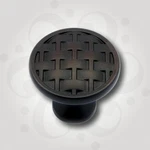 Allen Roth Aged Bronze Cabinet Knob 1-1/4 Round Basketweave Zinc Hardware. Fixed Price $5.99.