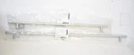 Lot Of 2 Amerock Stainless Steel Cylindrical Bar Pulls Assorted 416MM/544MM. Fixed Price $6.40.