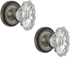 Nostalgic Warehouse Rope Rosette With Chateau Knob Passage 2.75" Antique Pewter. Fixed Price $69.99.
