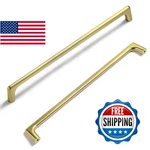 Goo-ki Brushed Gold Cabinet Pulls With 10''(256MM) Hole Centers, Modern Style Zi. Fixed Price $70.31.